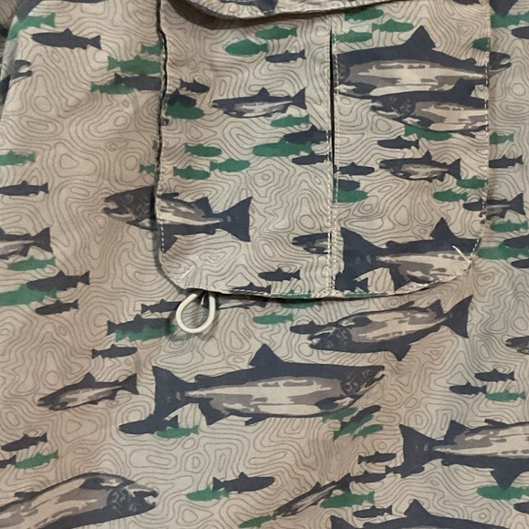 Tallwoods Vented Shirt Fishing Camping Blue Mesh Pockets  Button Front EUC - Picture 11 of 11